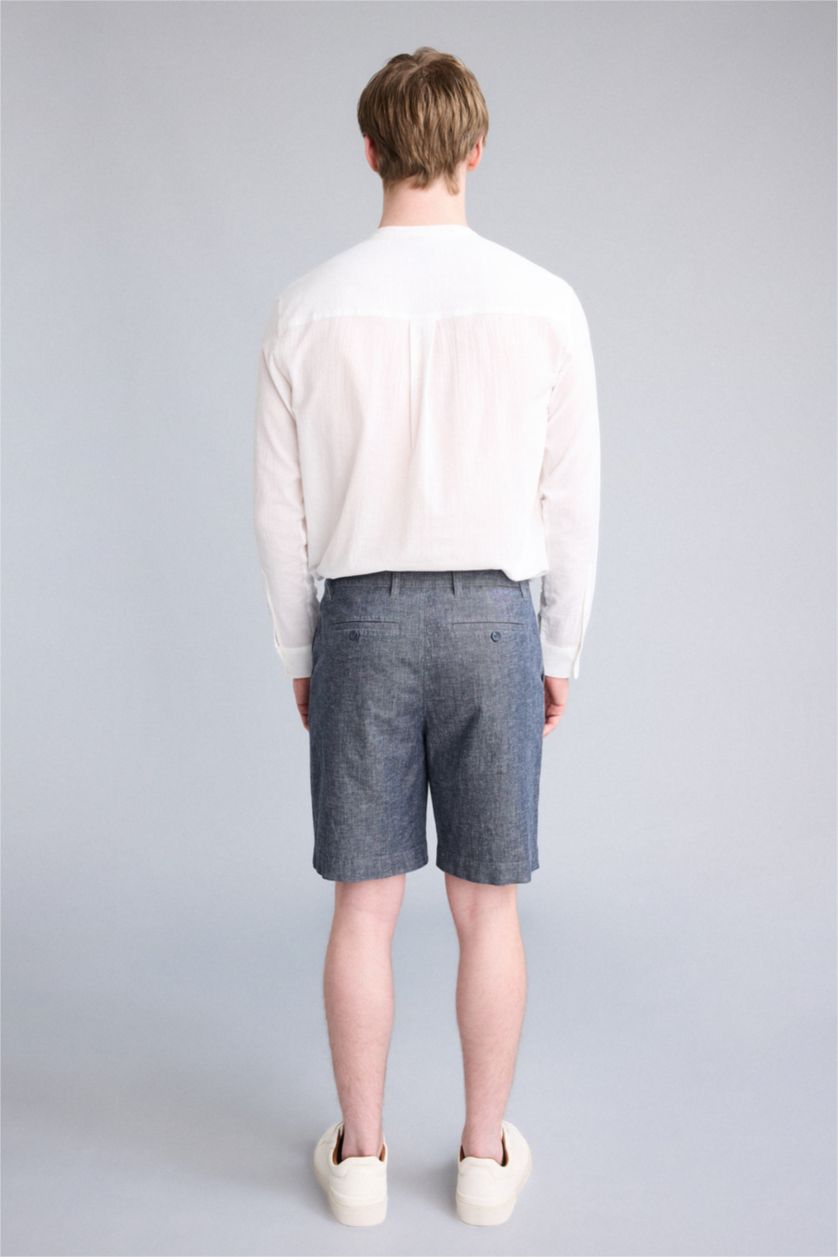Мужчины Синий Бермуды Regular Fit