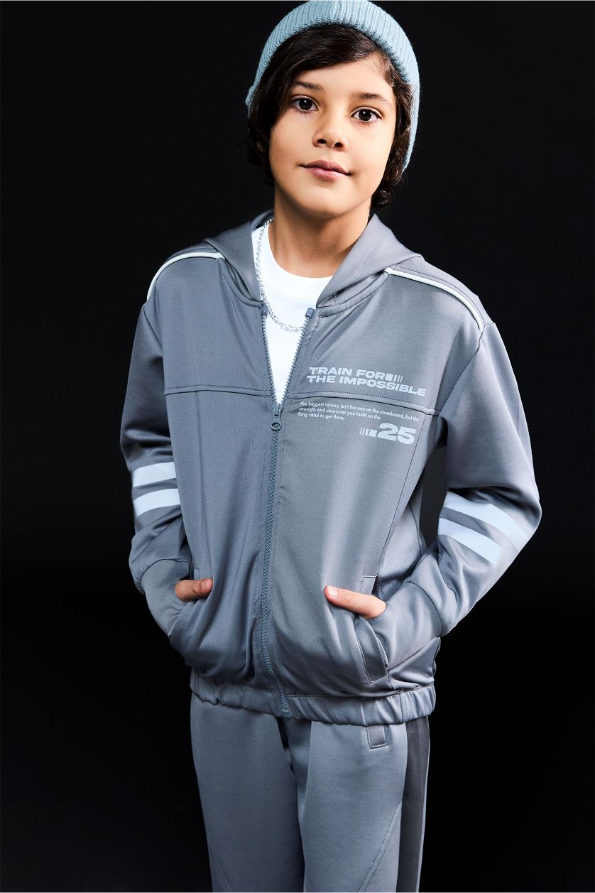 أولادي رمادي كارديجان سكوبا بسوستة وطبعة أولادي