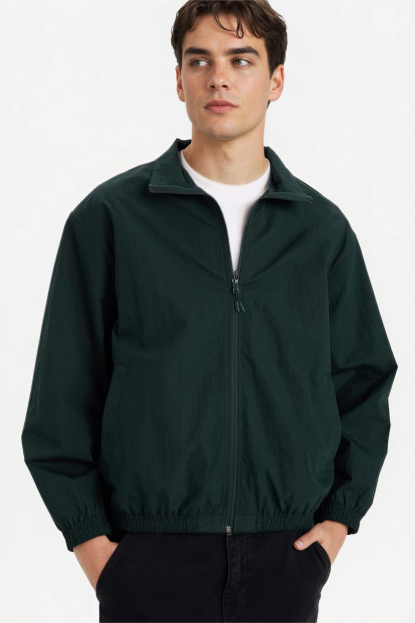 Man Dark Green Oversize Fit Cotton Puffer Jacket