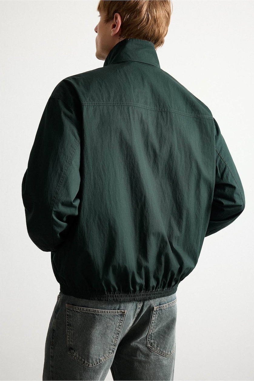 Men Dark Green Puffer Jacket