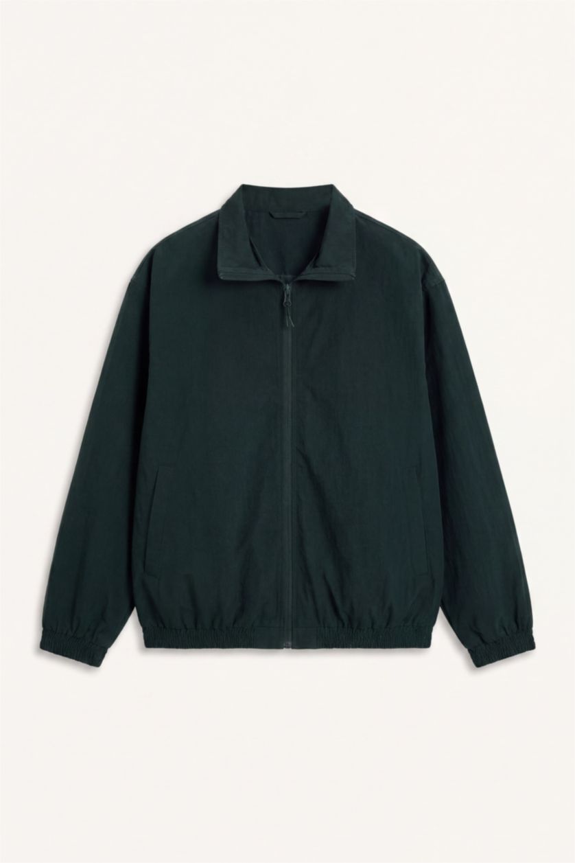 Man Dark Green Puffer Jacket