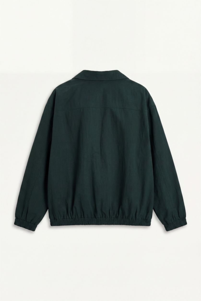 Man Dark Green Puffer Jacket
