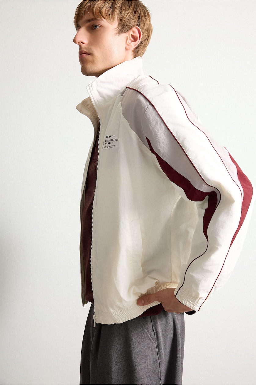 Men Beige Waterproof Zip-Up Jacket