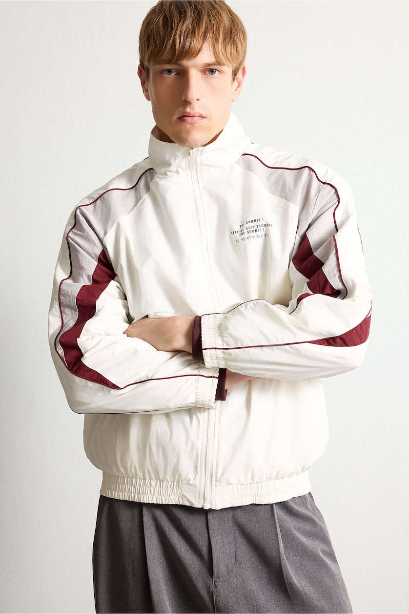 Men Beige Waterproof Zip-Up Jacket