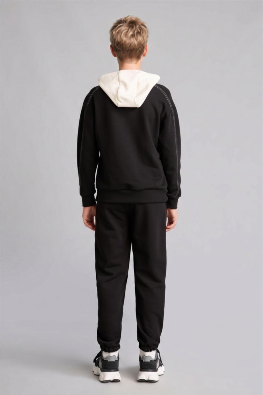 Young Boys - Teen Boys Black 2 piece Oversize Fit Set
