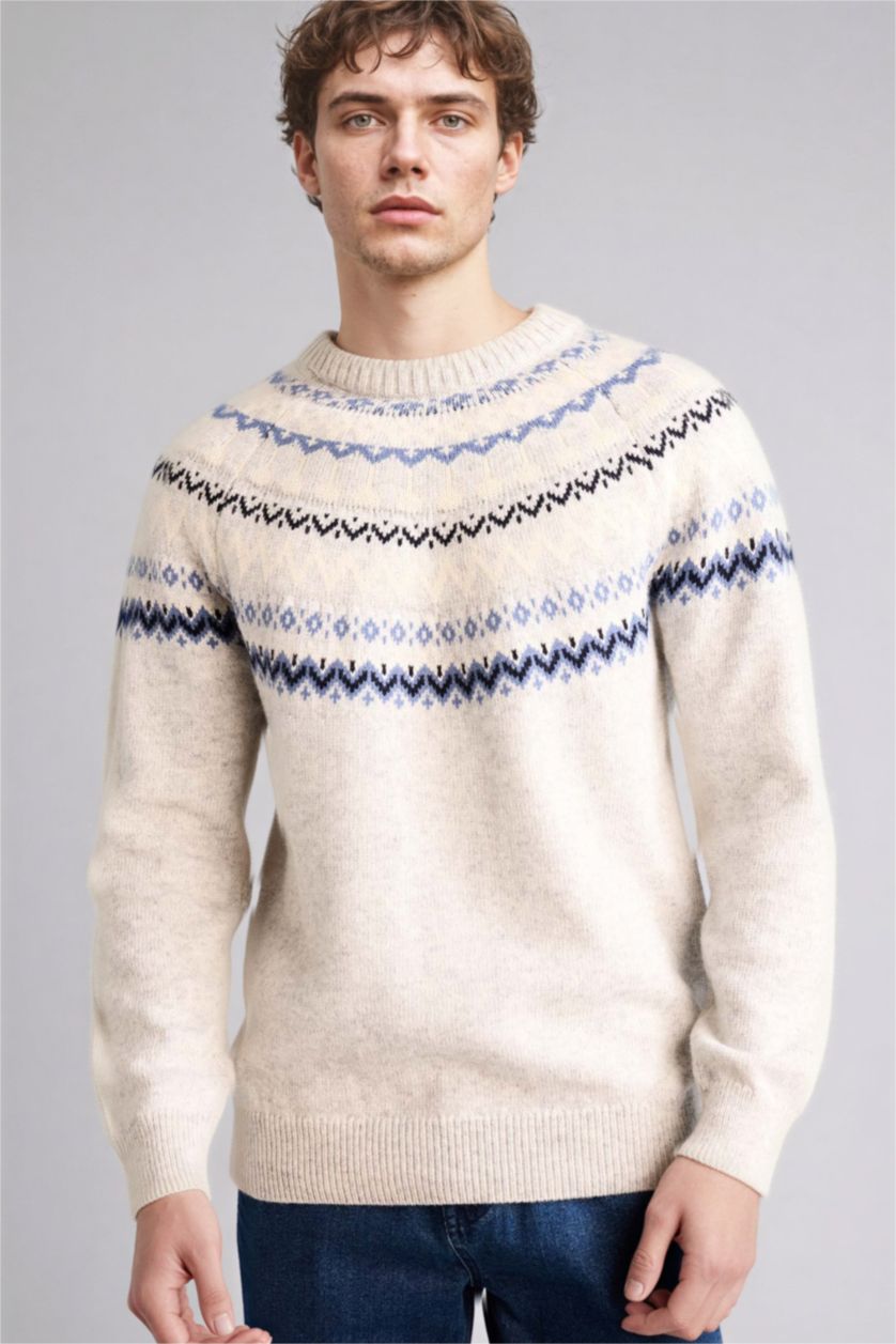 MAN Dark Grey Standard Fit Crew Neck Knitwear Pullover