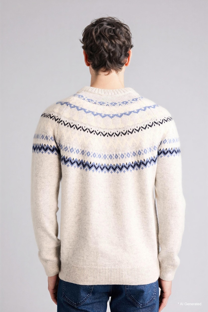 Men Dark Grey Standard Fit Crew Neck Knitwear Pullover