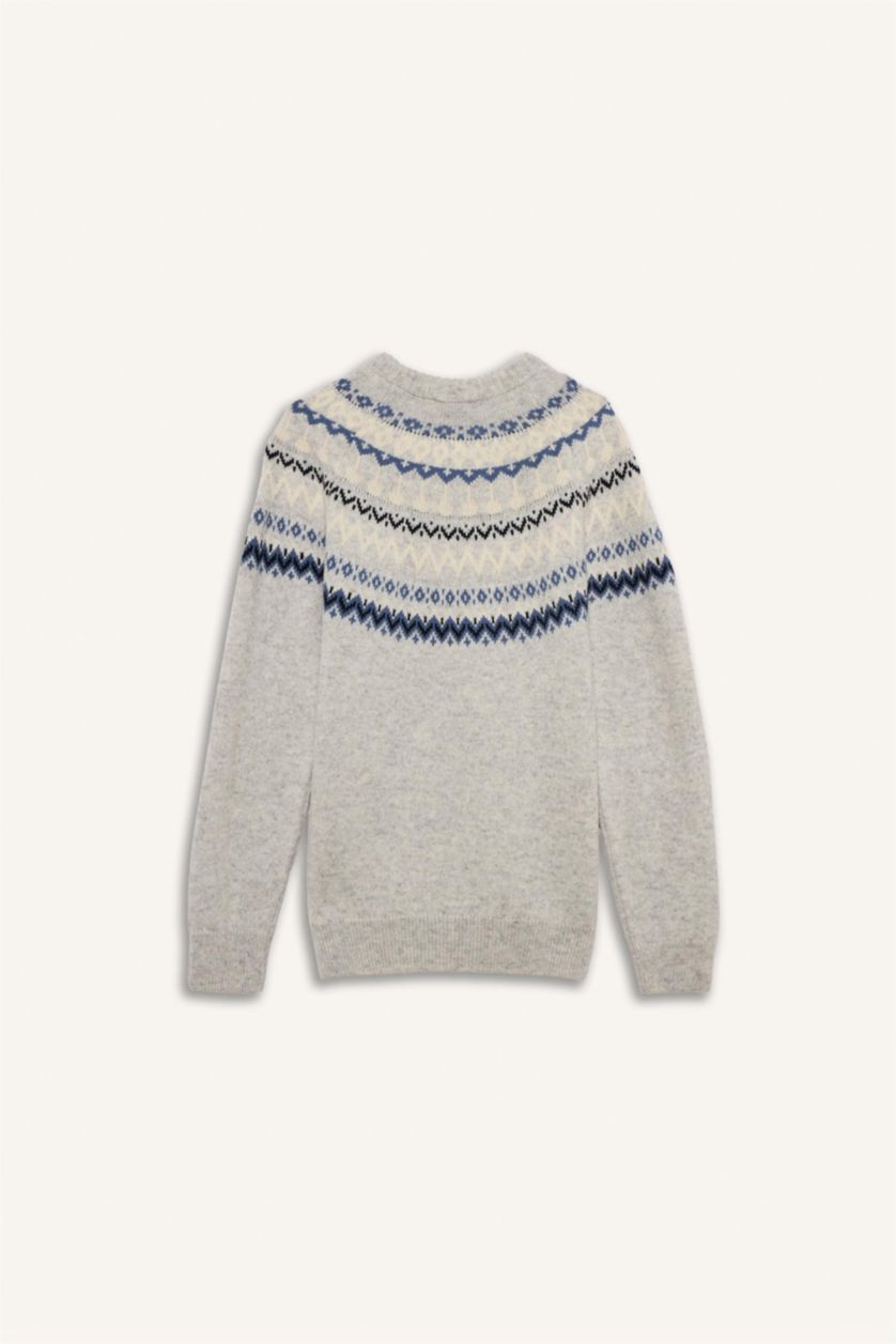 MAN Dark Grey Standard Fit Crew Neck Knitwear Pullover