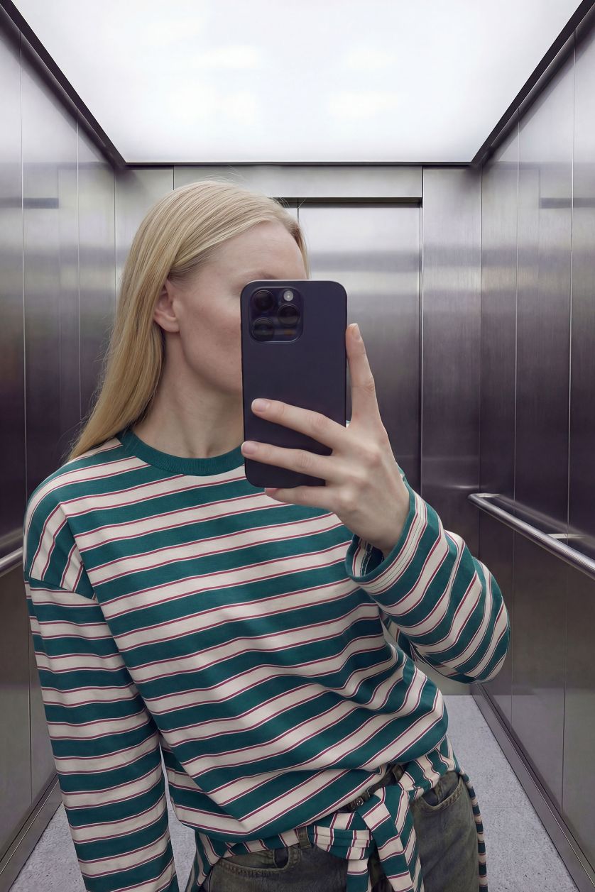 Kadın Yeşil %100 Pamuk Oversıze Tişört