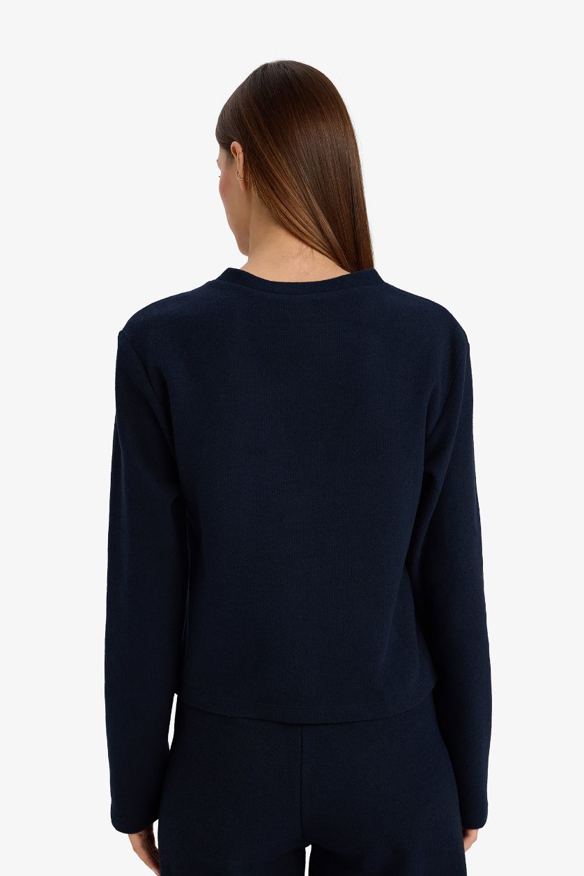 Woman NAVY Relax Fit Cardigan