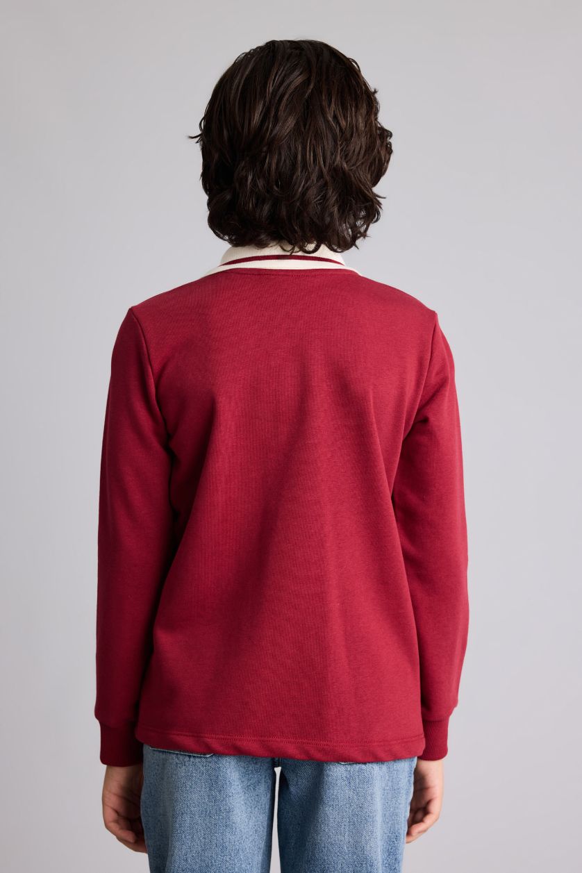 أولادي خمري تيشيرت بولو مطبوع أولادي