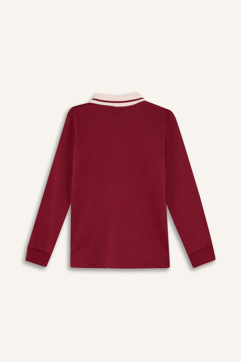 أولادي خمري تيشيرت بولو مطبوع أولادي