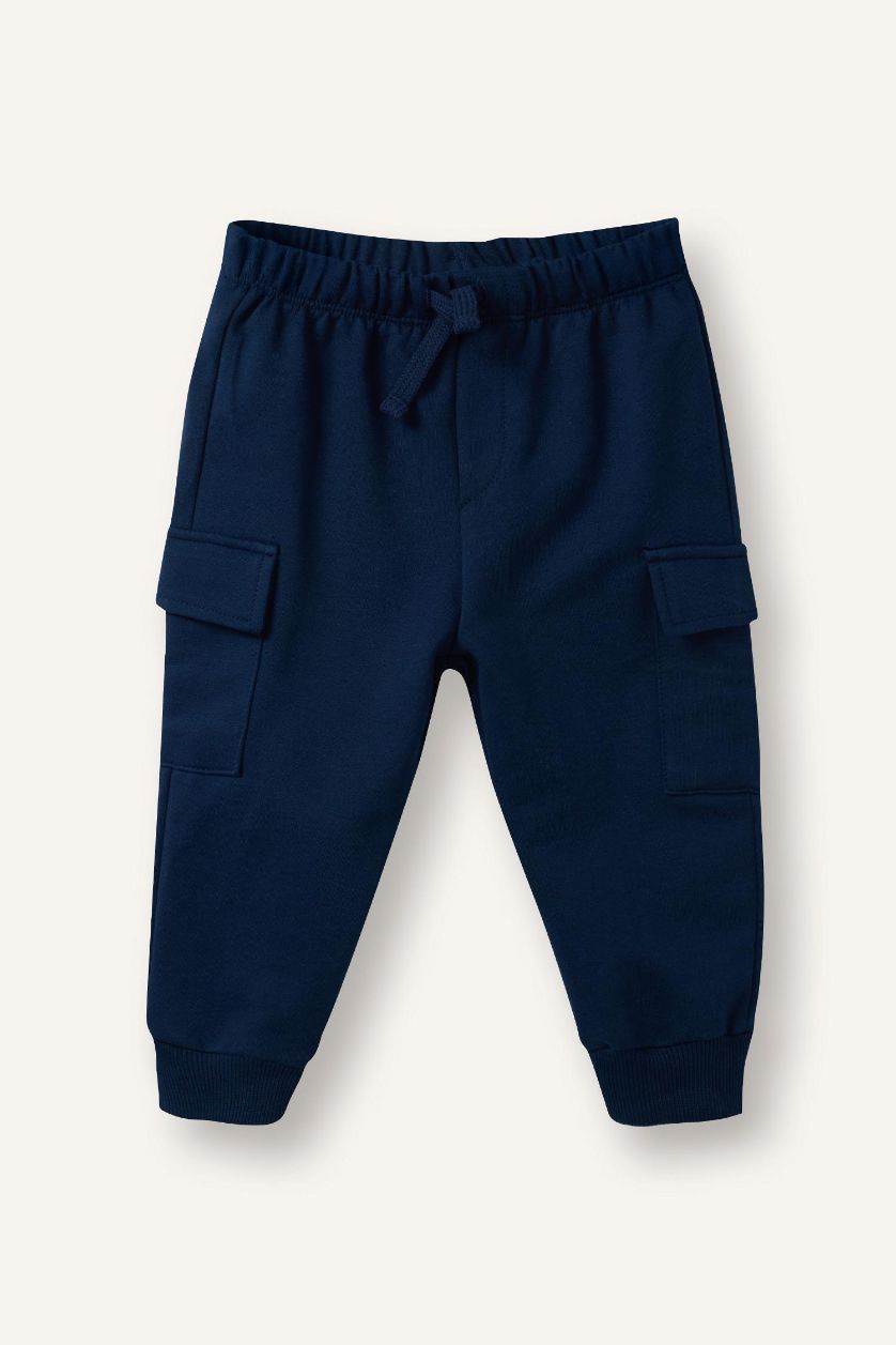 BABY BOY Ecru Baby Boy Striped Sweatshirt Trousers 2 Piece Set