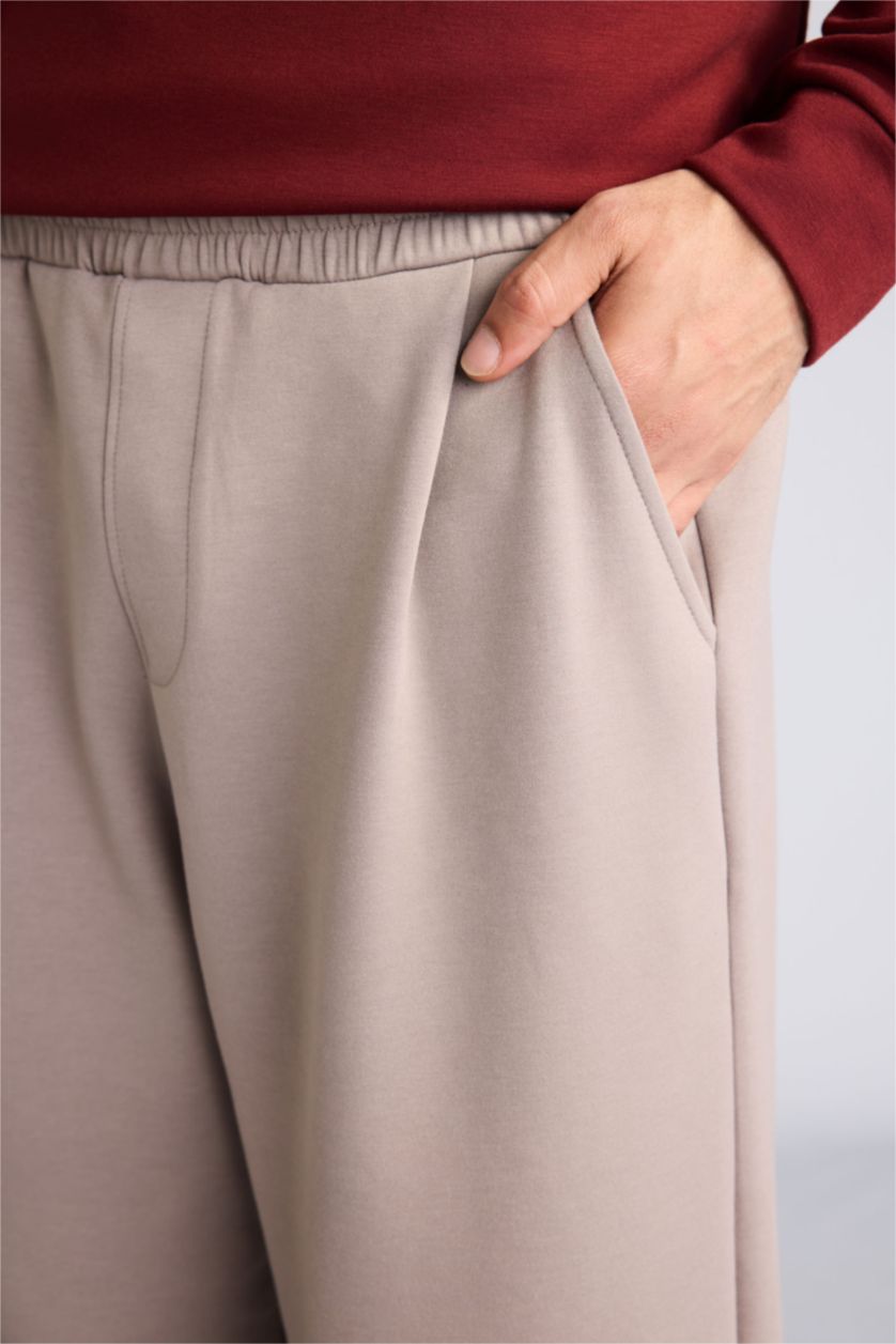 Man Vison بنطلون بجامة رياضي باريل فيت قماش سكوبا