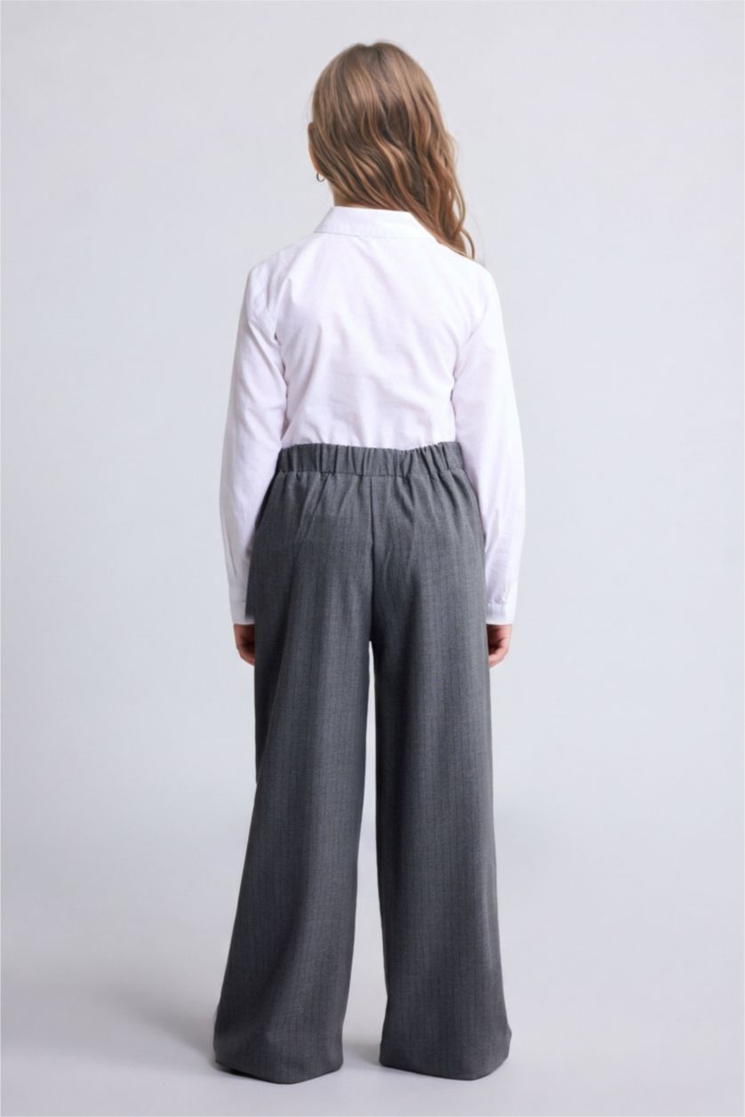 GIRLS & TEENS Grey Girl Wide Leg Trousers