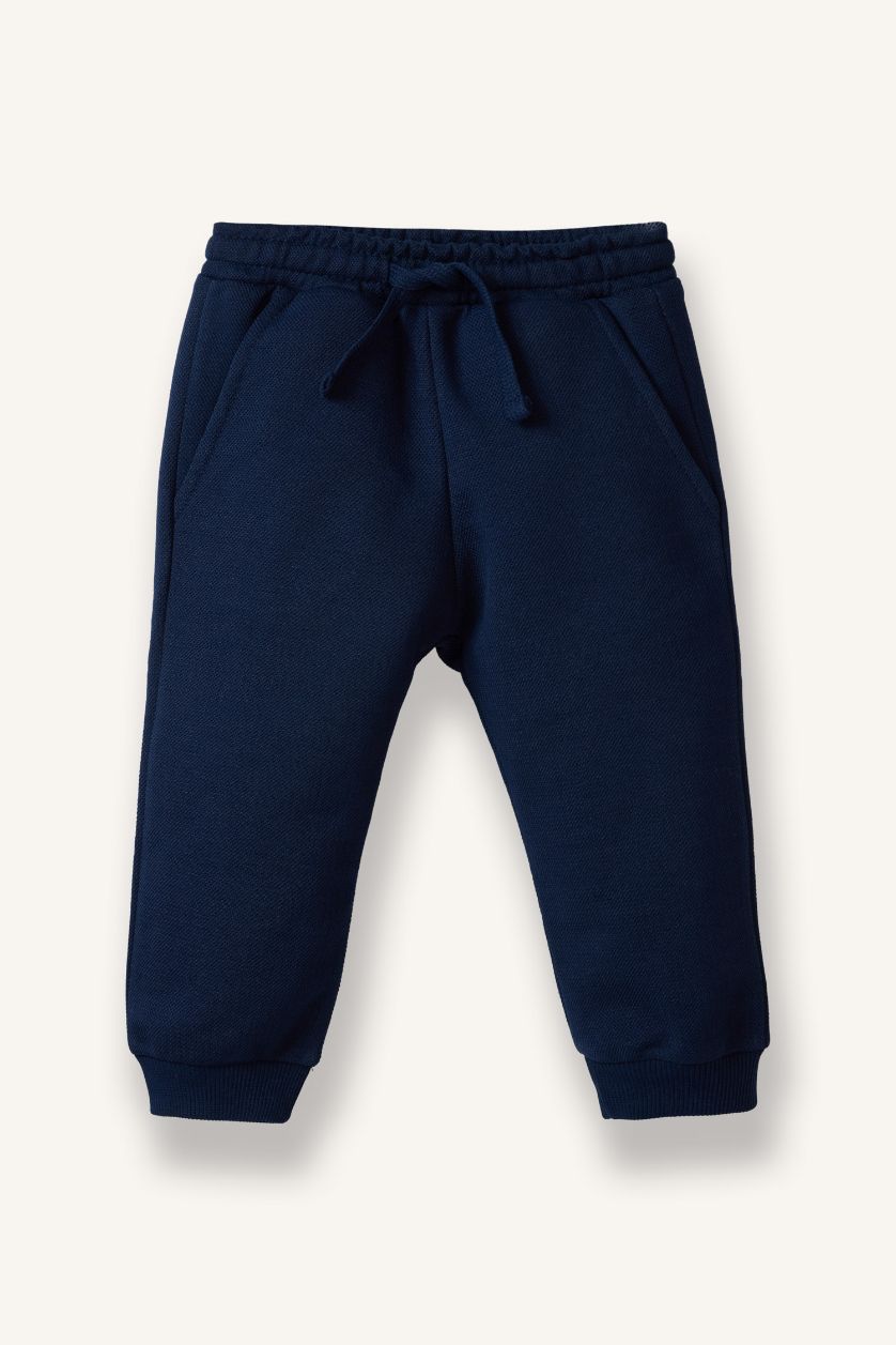 BABY BOY NAVY Regular Fit Elastic Band Trousers