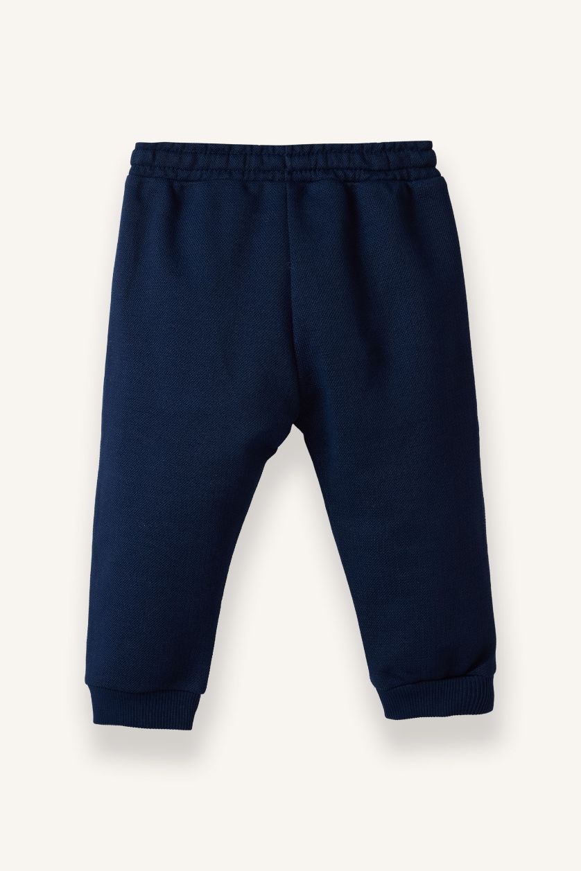 BABY BOY NAVY Regular Fit Elastic Band Trousers