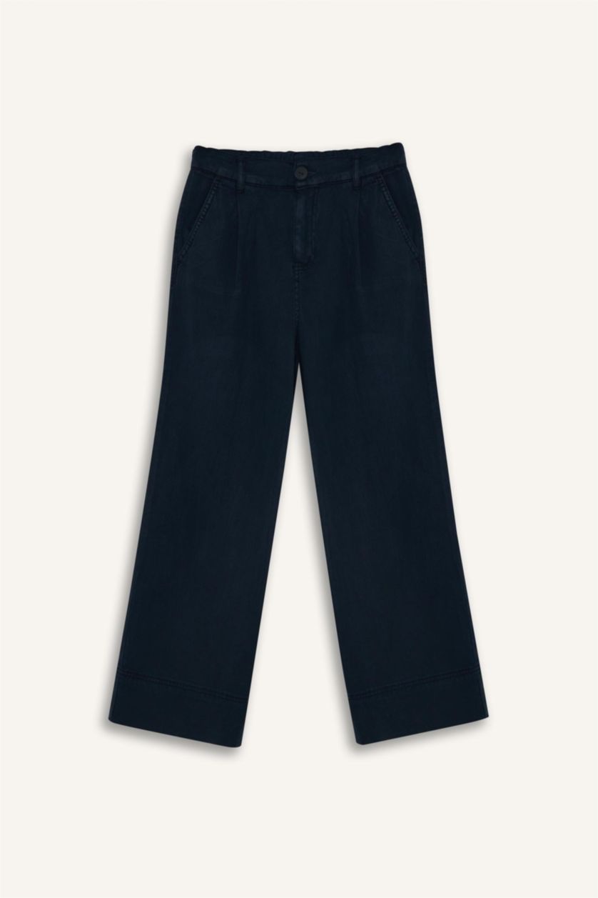 Girls & Teens NAVY Wide Leg Sensual Trousers