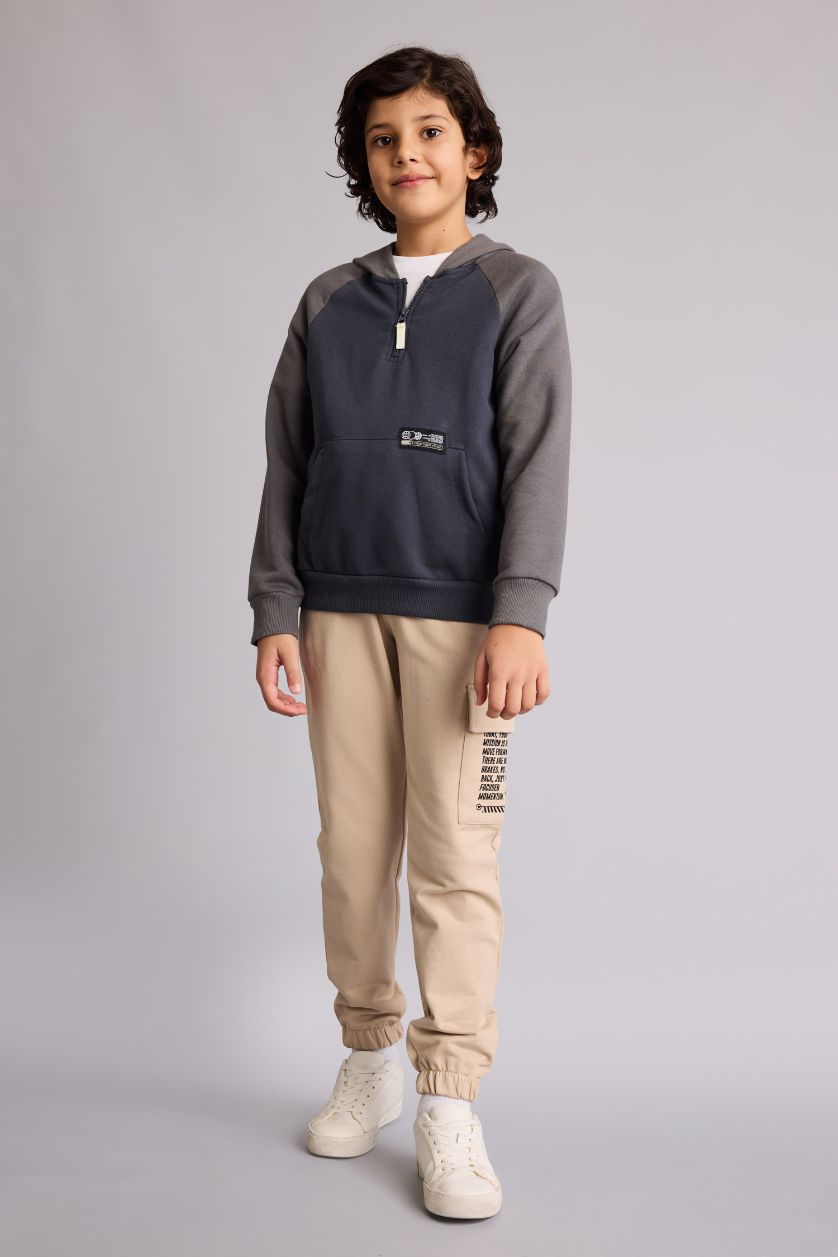 GARÇONS Beige Jogging avec imprimé Coupe régulière pour garçon