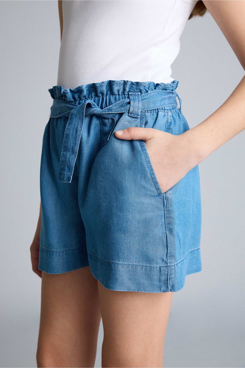 Girls & Teens Blue Girl Blue Denim Shorts