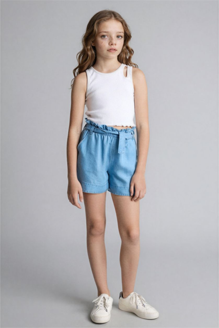 Young Girls - Teen Girls Light Blue Girl Shorts