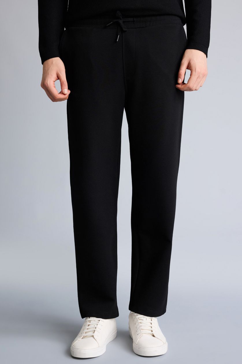 Erkek Siyah Relax Fit Jogger Pantolon