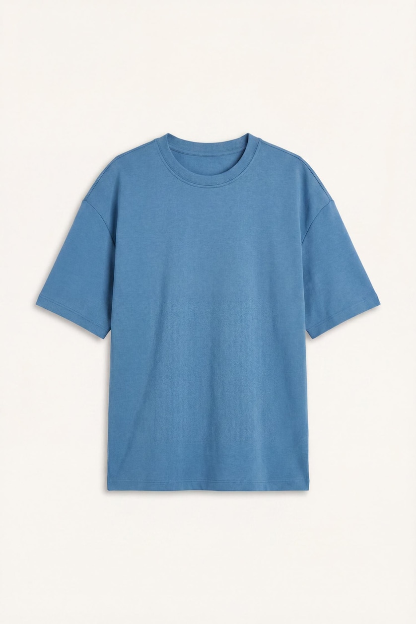 Young Boys - Teen Boys Dark Blue Boy Oversize Fit Short Sleeve T-Shirt