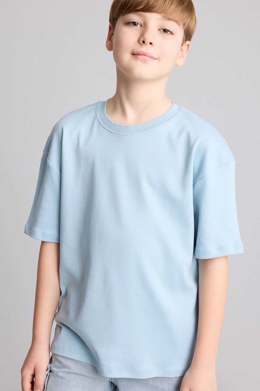 BOYS & TEENS Blue Boy Oversize Crew Neck Short Sleeve T-Shirt