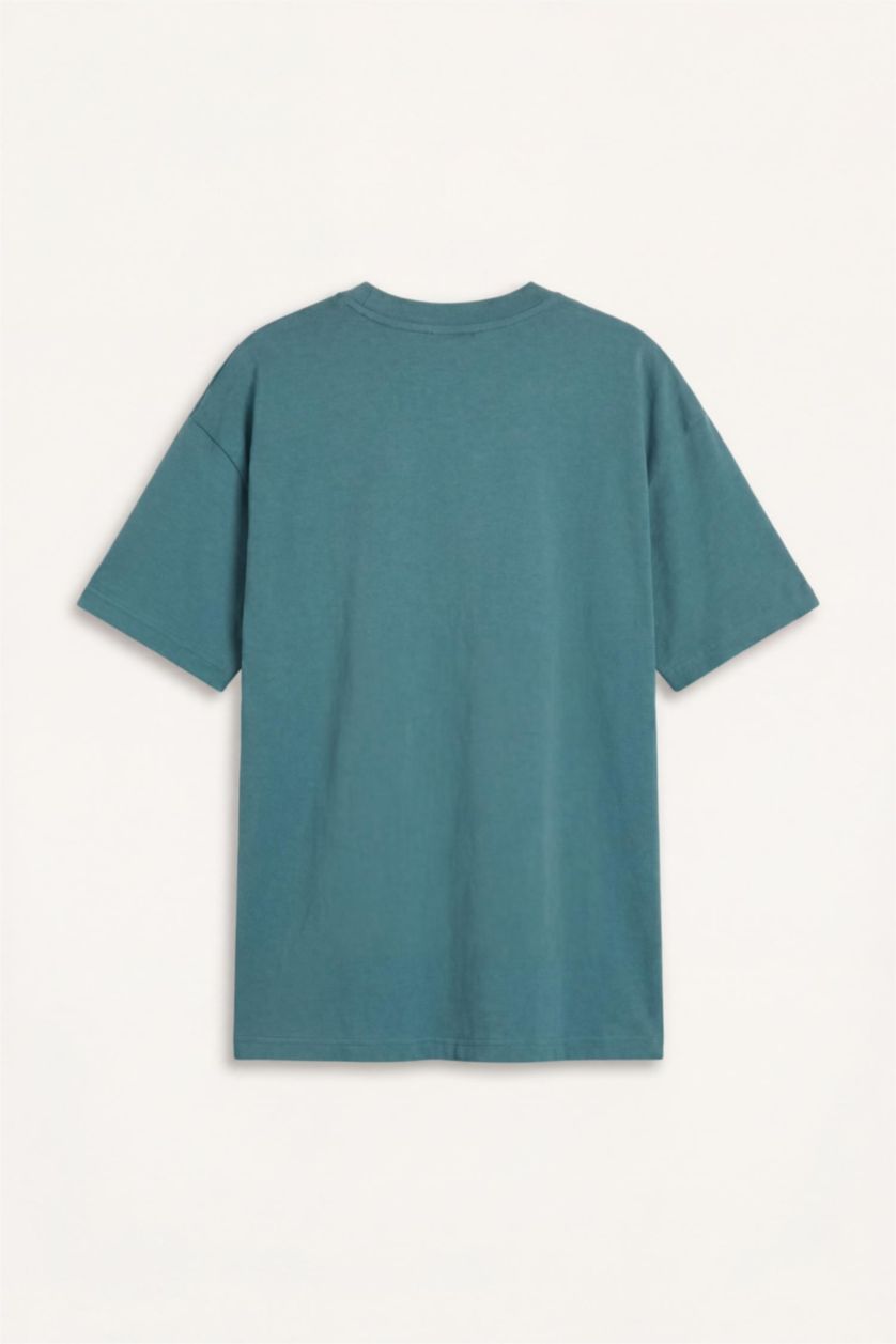 Мальчики и подростки Морская волна Футболка Oversize
