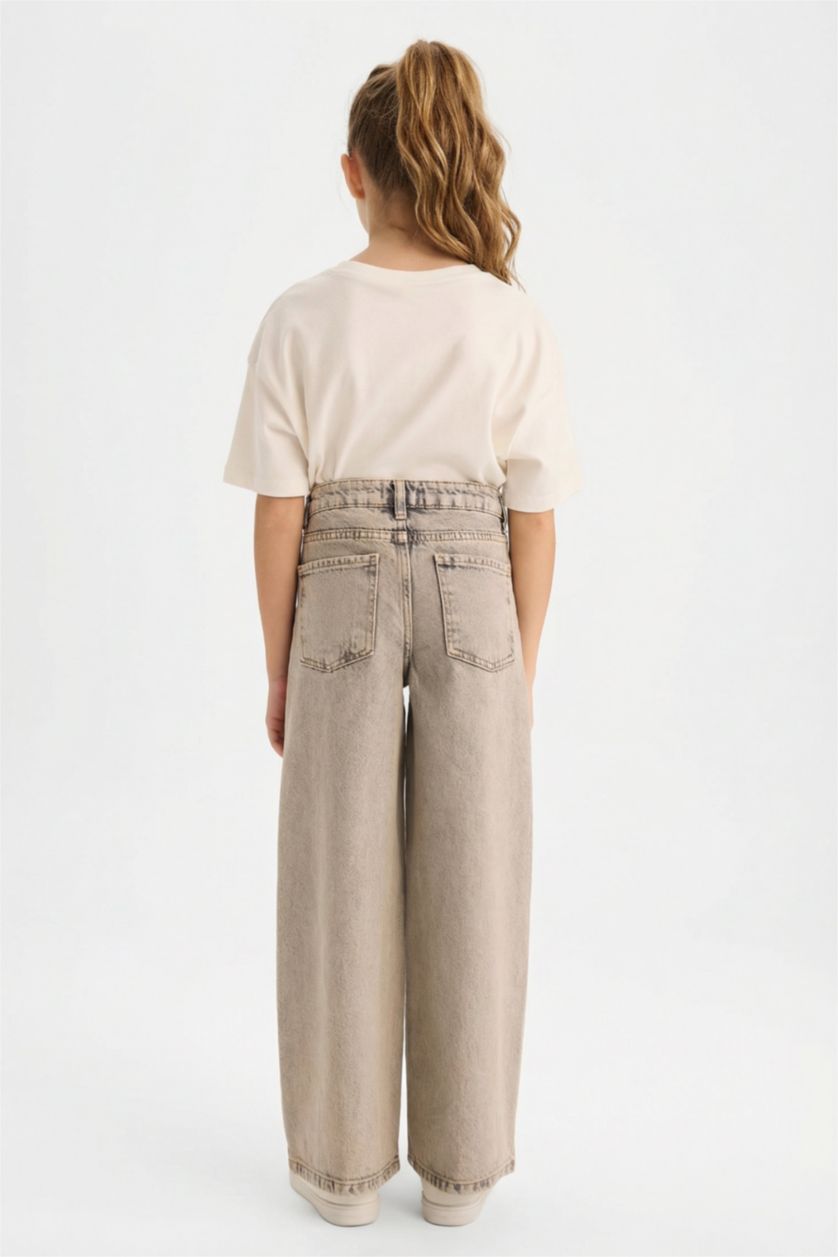 بنات رمادي بنطلون بناتي