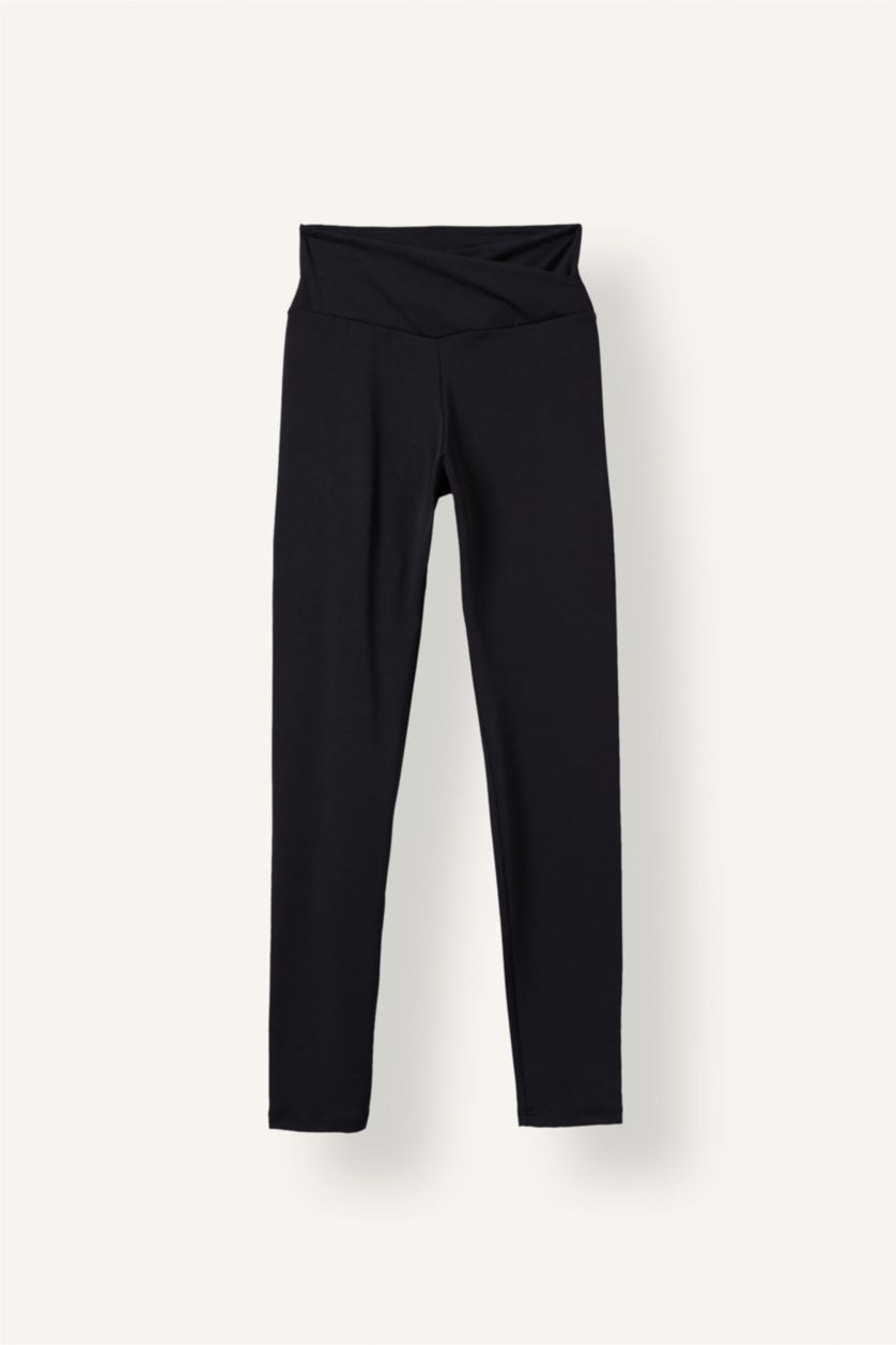 Women Black High Waist Sport Leggings