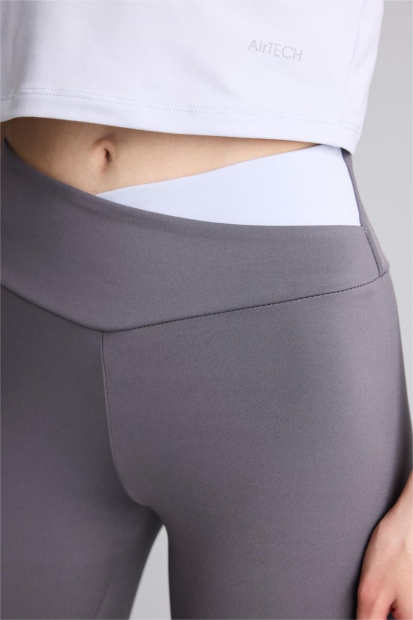 Women Anthracite High Waist Sport Leggings