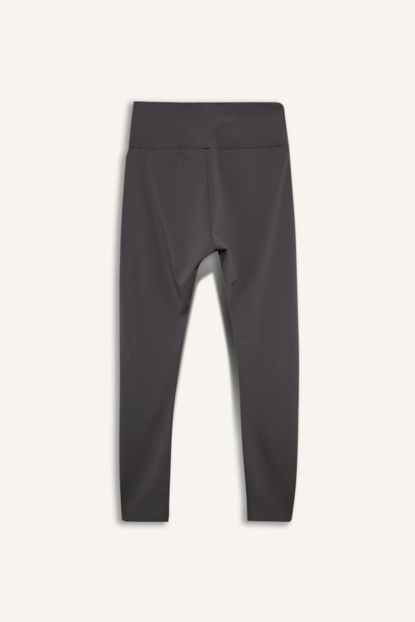 Women Anthracite High Waist Sport Leggings
