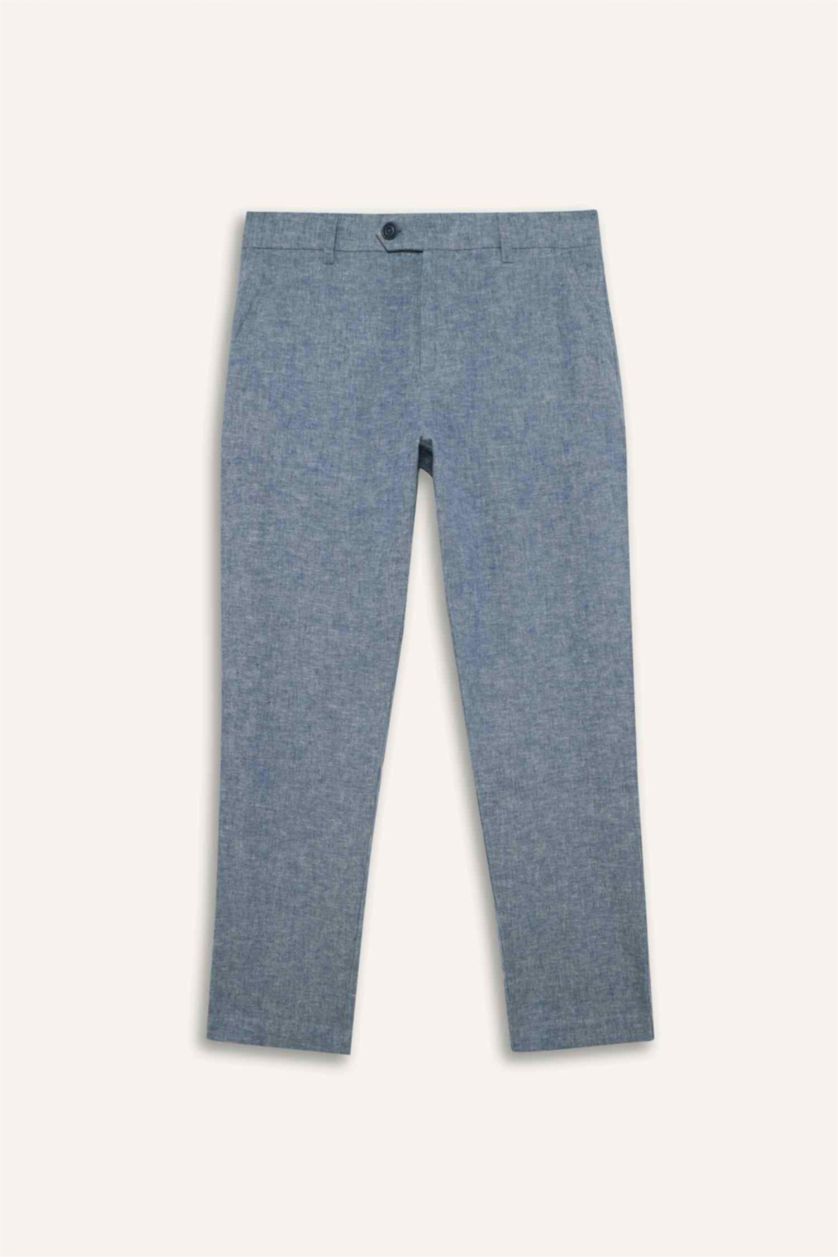 Erkek Koyu Mavi Taılored Fit Pantolon