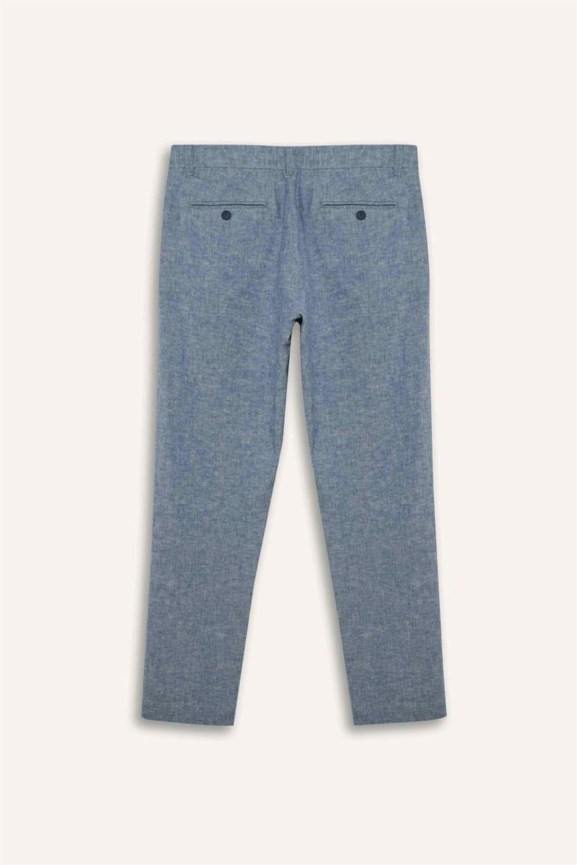 Erkek Koyu Mavi Taılored Fit Pantolon