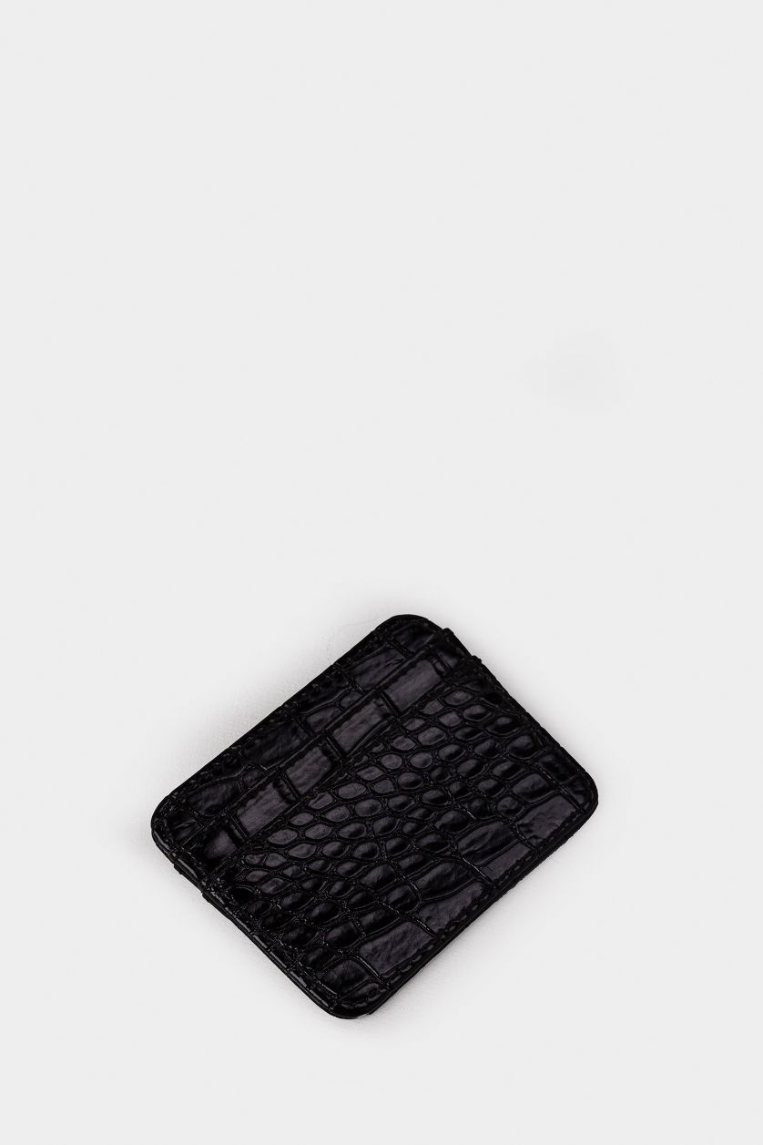 حريمي أسود محفظة بطاقات حريمي جلد صناعي