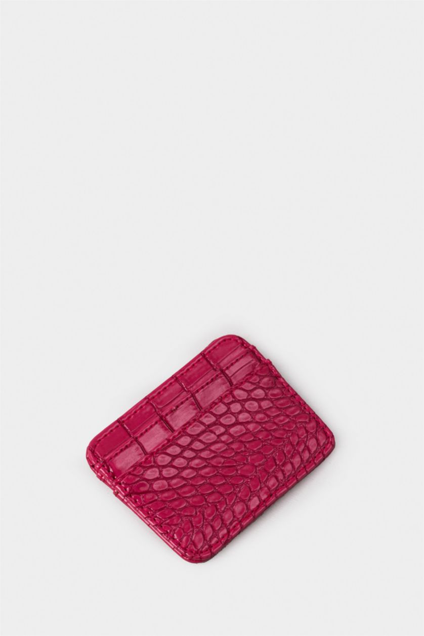 حريمي زهري محفظة بطاقات حريمي جلد صناعي