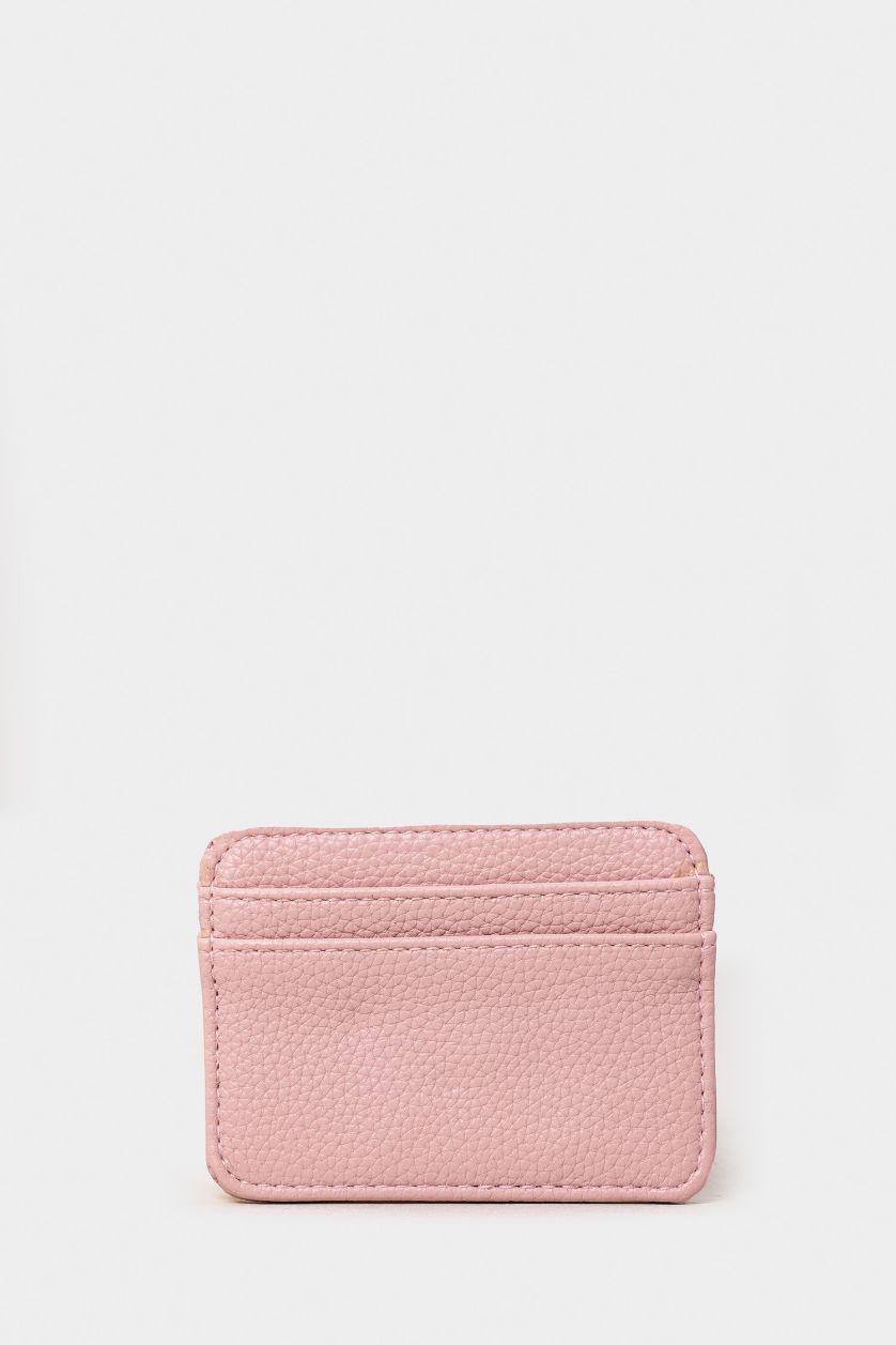 حريمي زهري محفظة بطاقات حريمي جلد صناعي