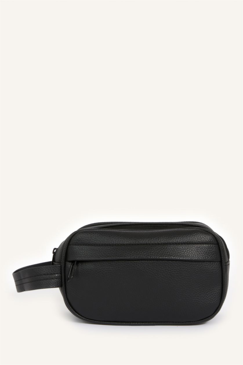MAN Black Faux Leather Hand Bag
