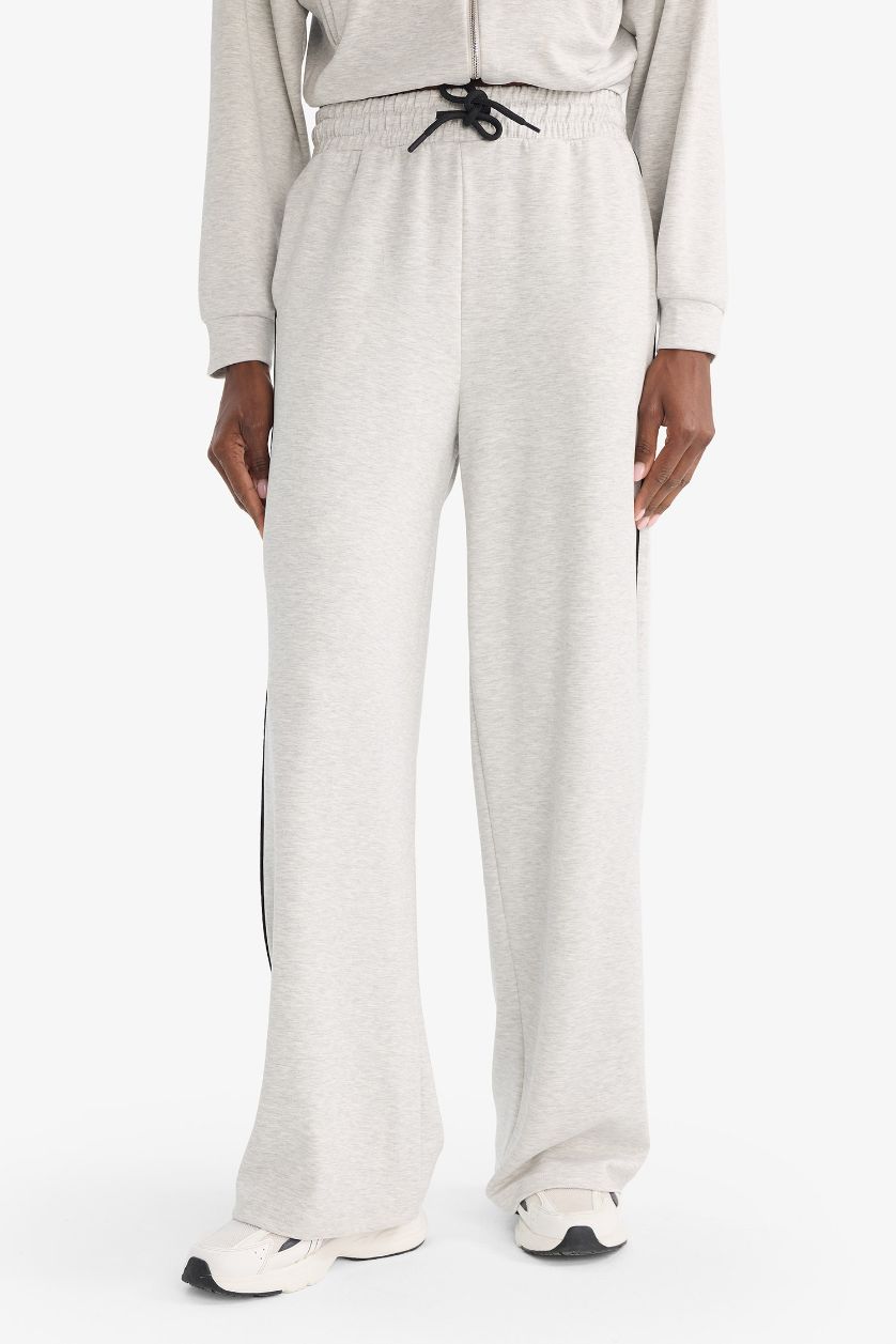 نساء ميلانج رمادي فاتح بنطرون قصة عادية ورجل عادي