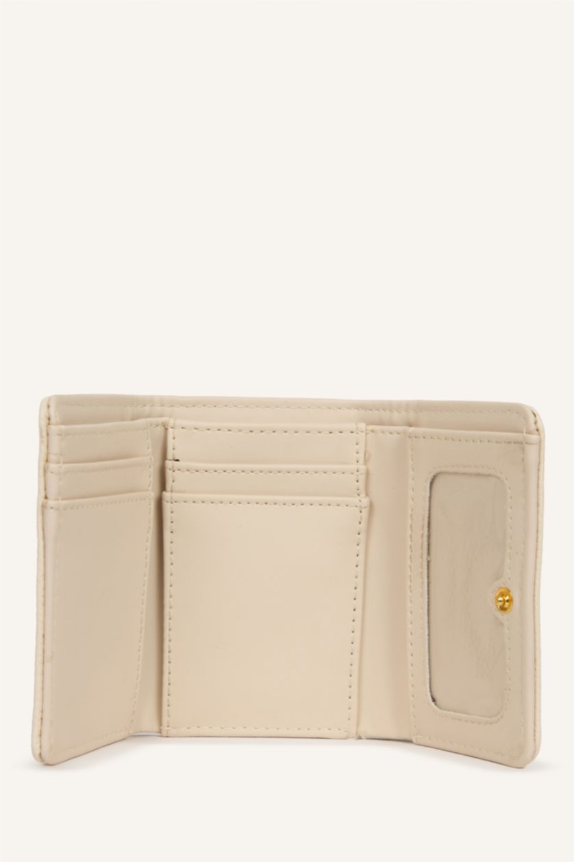 WOMAN Beige Woman Faux Leather Wallets