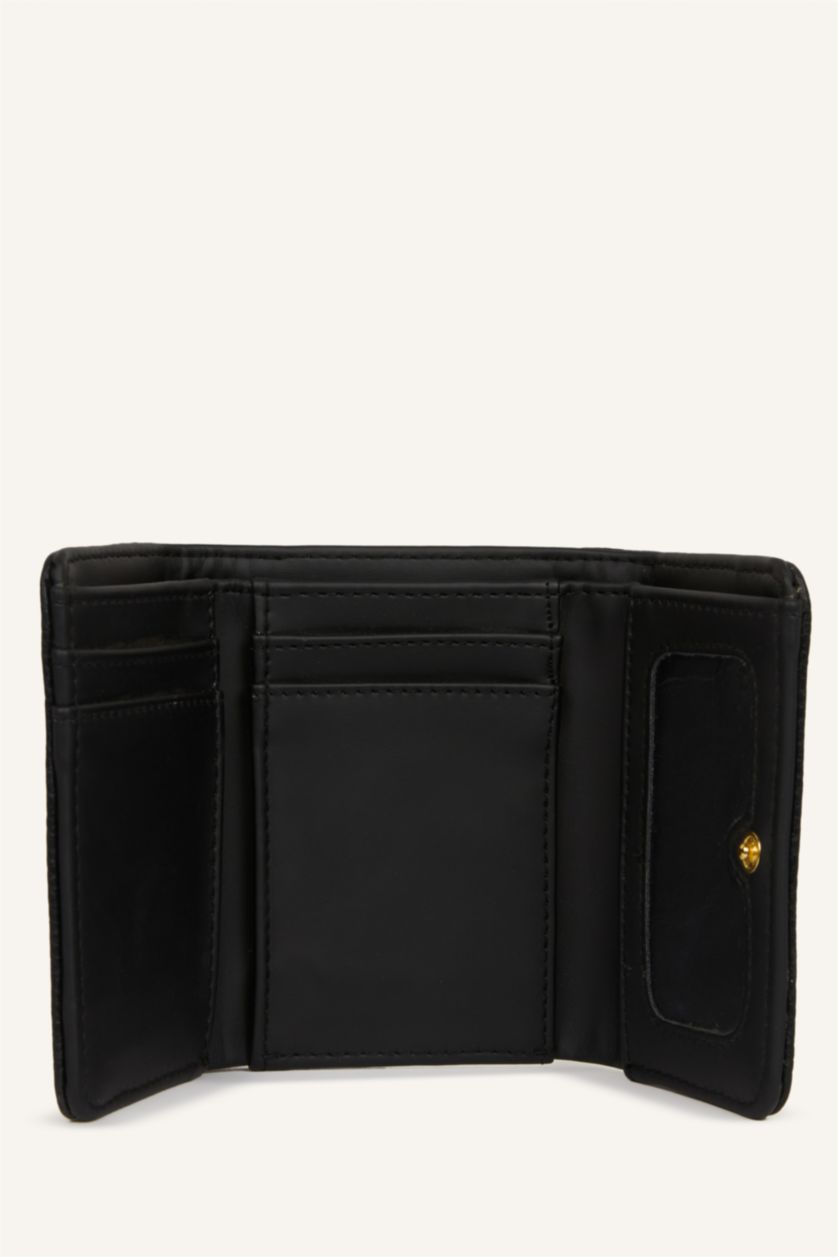 WOMAN Black Woman Faux Leather Wallets
