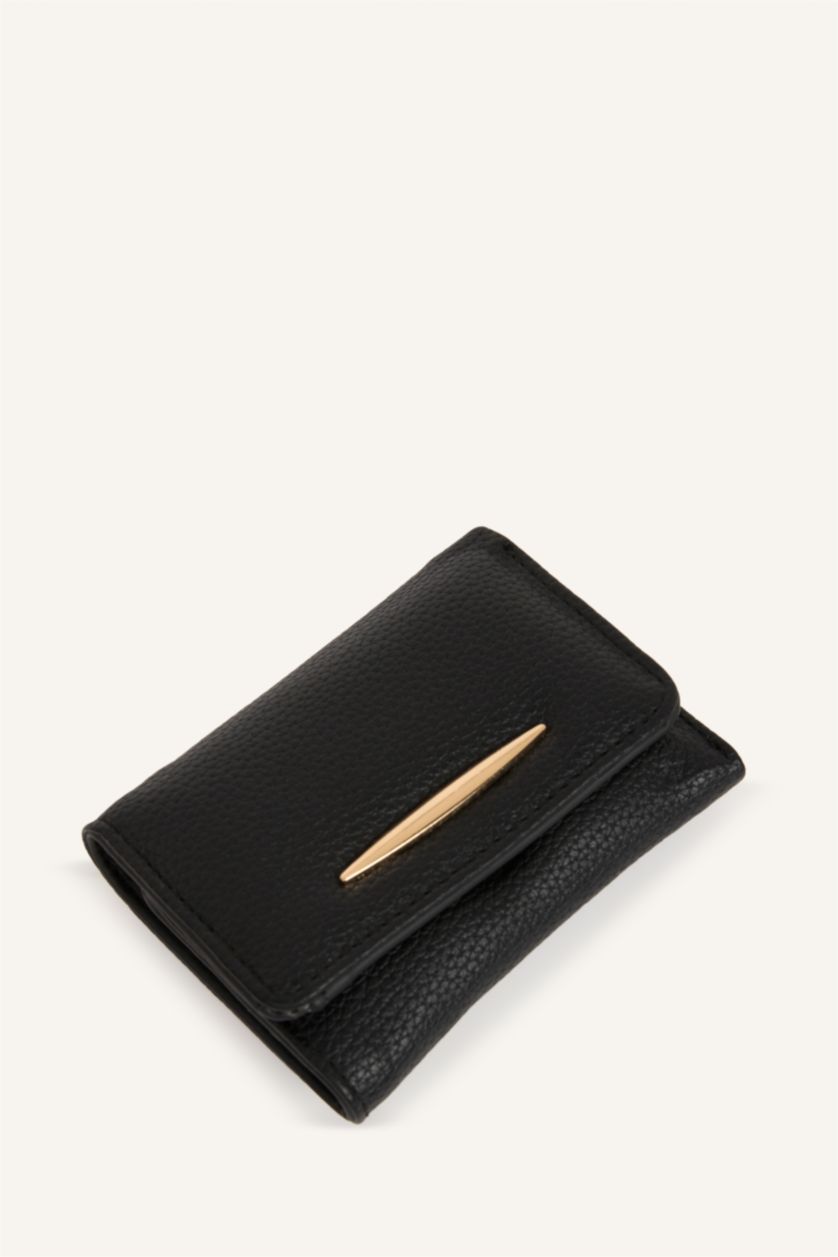 WOMAN Black Woman Faux Leather Wallets
