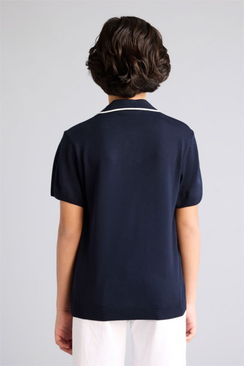 أولاد كحلي بلوفر أولاد فيسكوز قصة عادية برقبة عالية