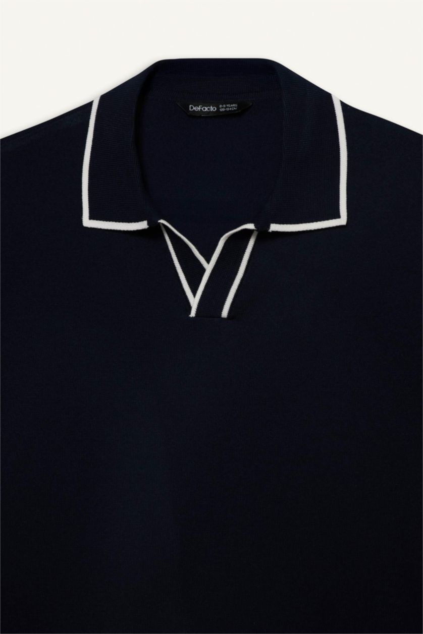 أولاد كحلي بلوفر أولاد فيسكوز قصة عادية برقبة عالية