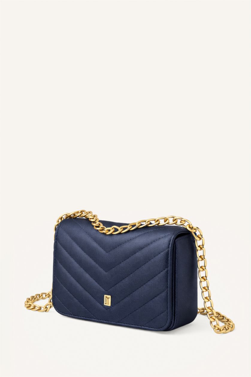 WOMAN Dark Blue Denim Crossbody Bag