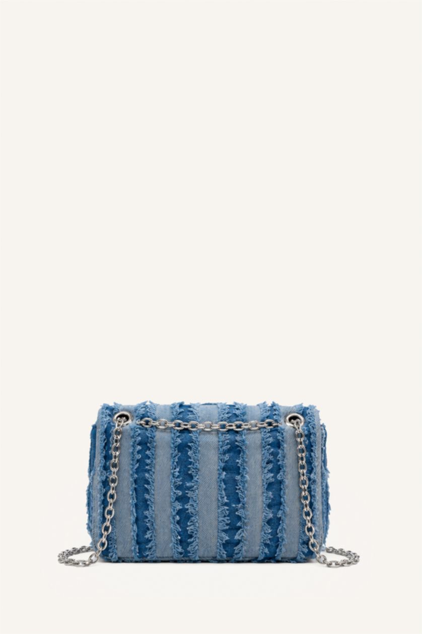 WOMAN Blue Woman Denim Crossbody Bag