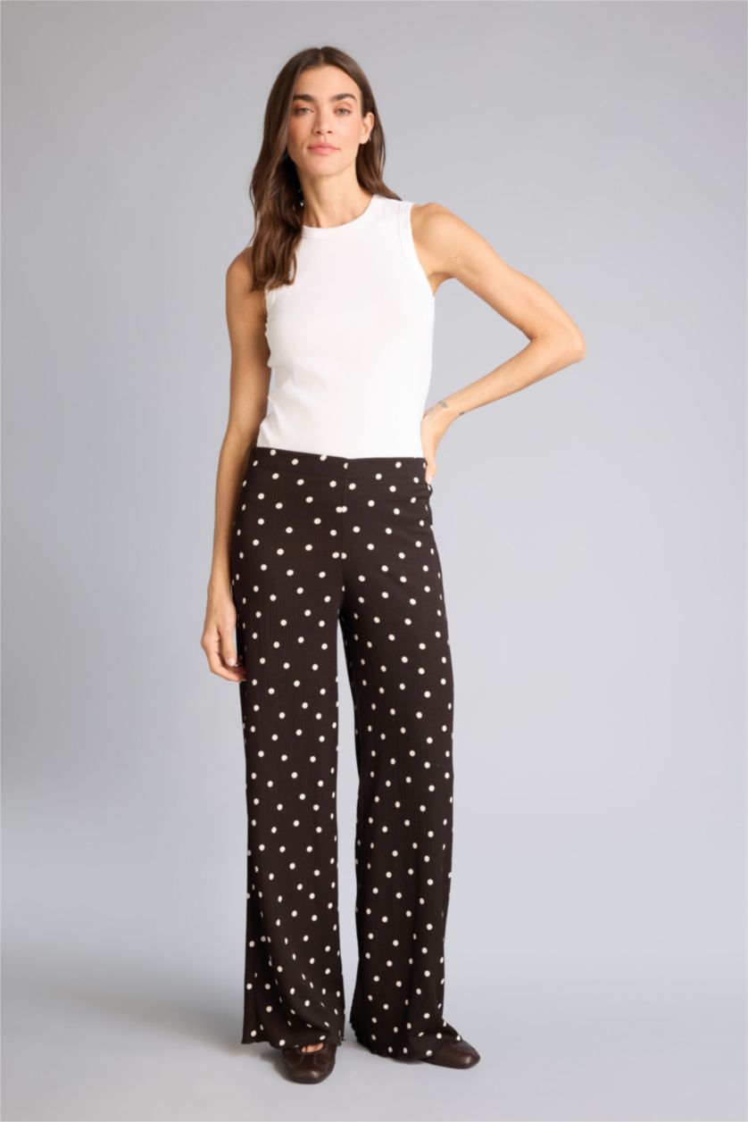 WOMAN Brown Wide Leg Trousers