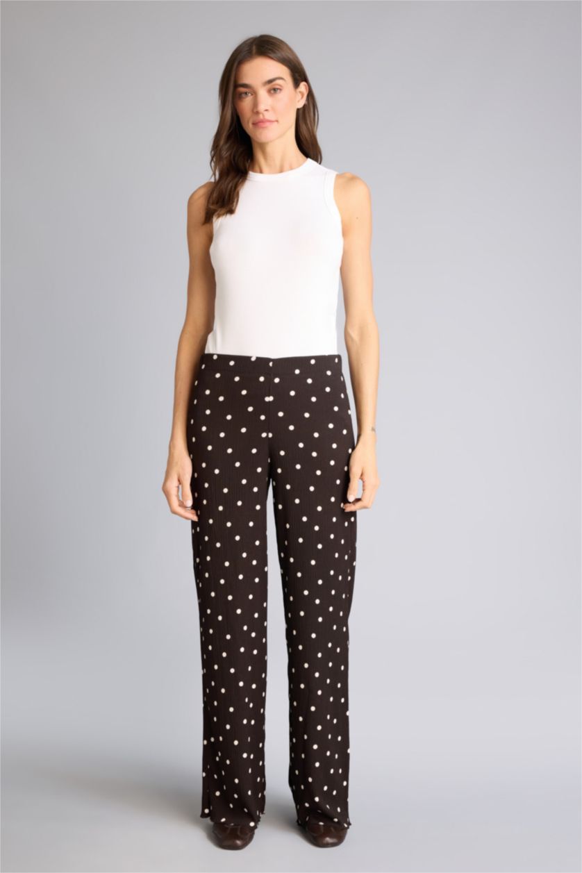 WOMAN Brown Wide Leg Trousers