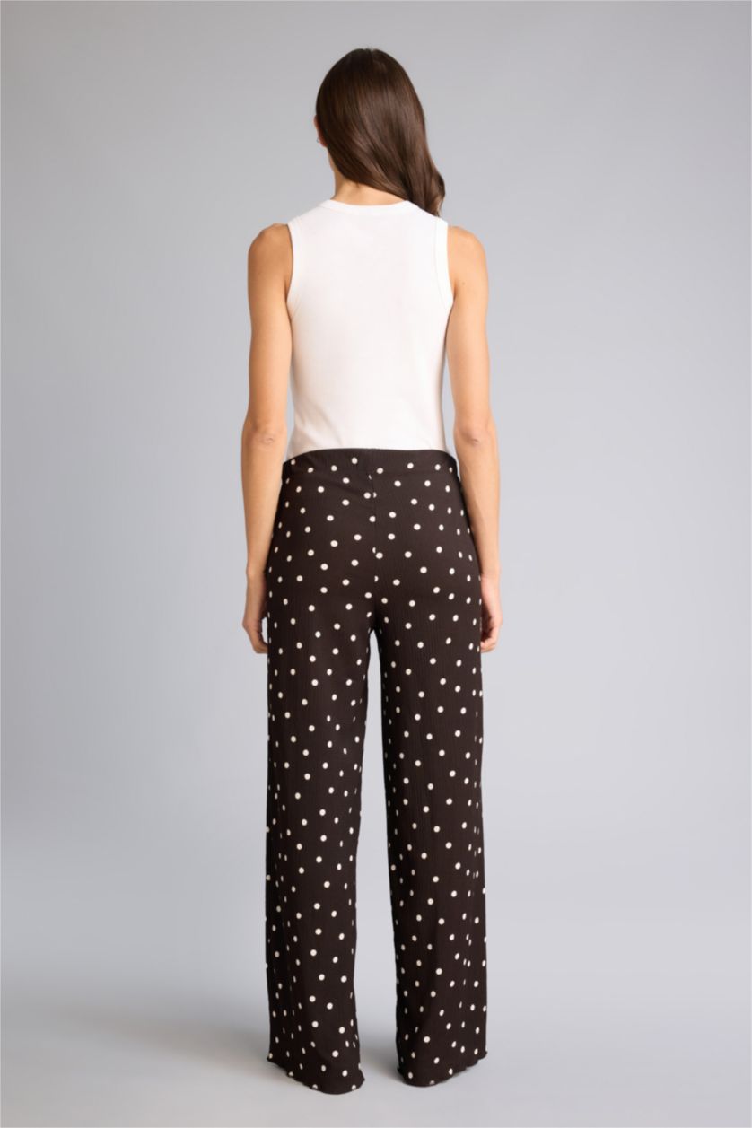 WOMAN Brown Wide Leg Trousers